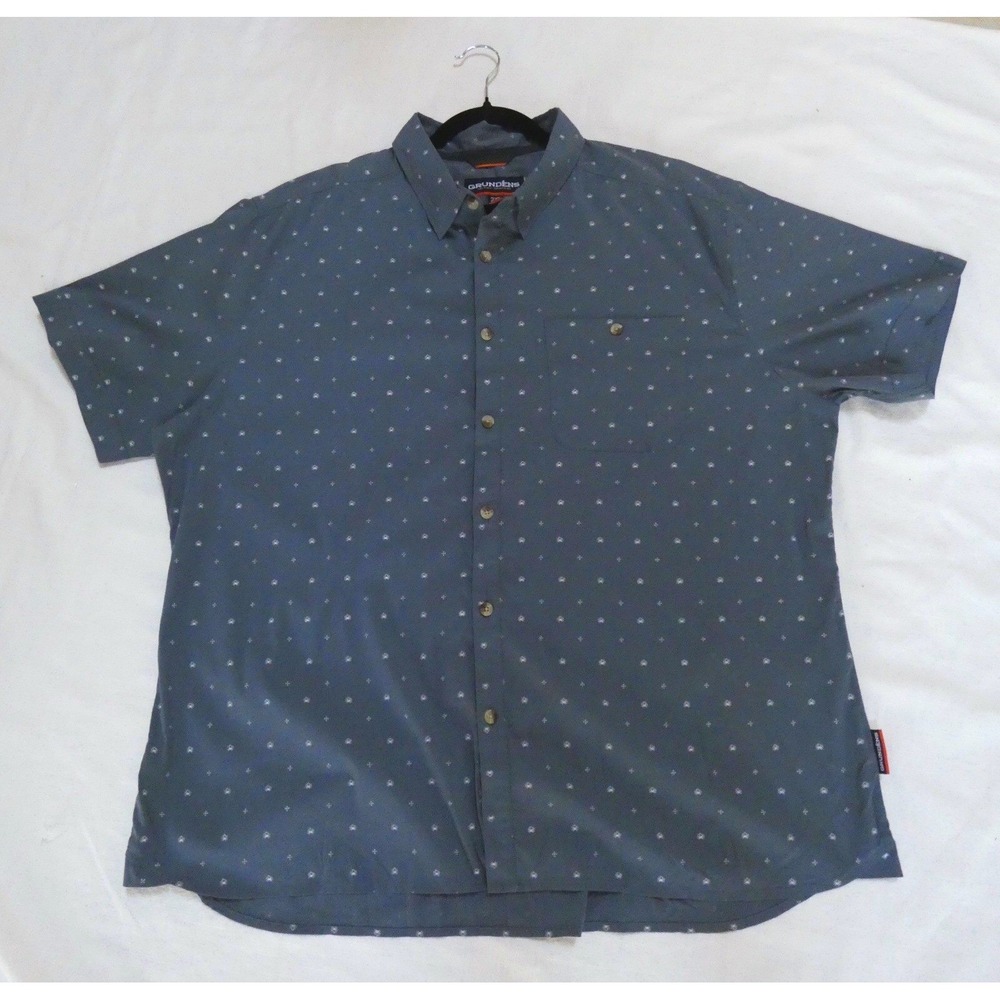 GRUNDENS Short Sleeve Button Collared 2XL XXL
